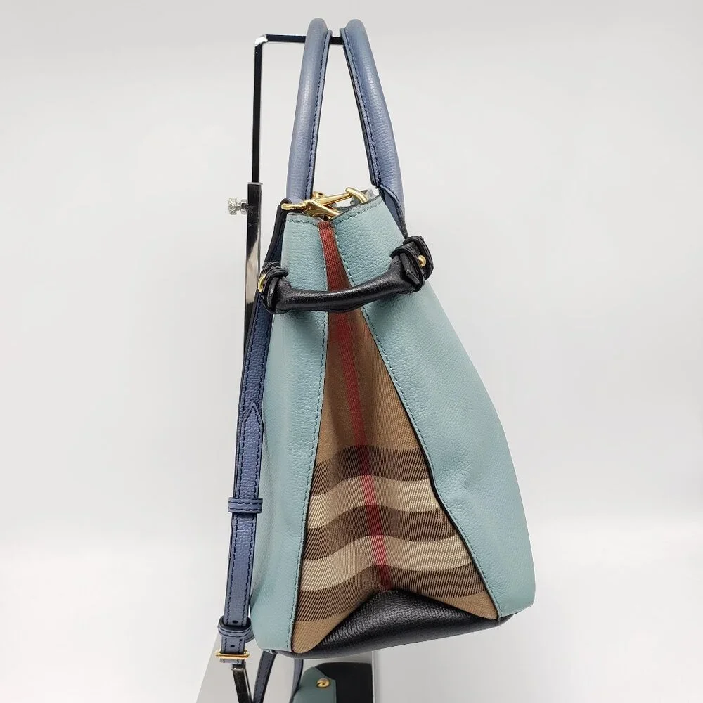 Authentic Burberry Banner Leather Satchel Bag 250-022026 - Picture 6 of 16